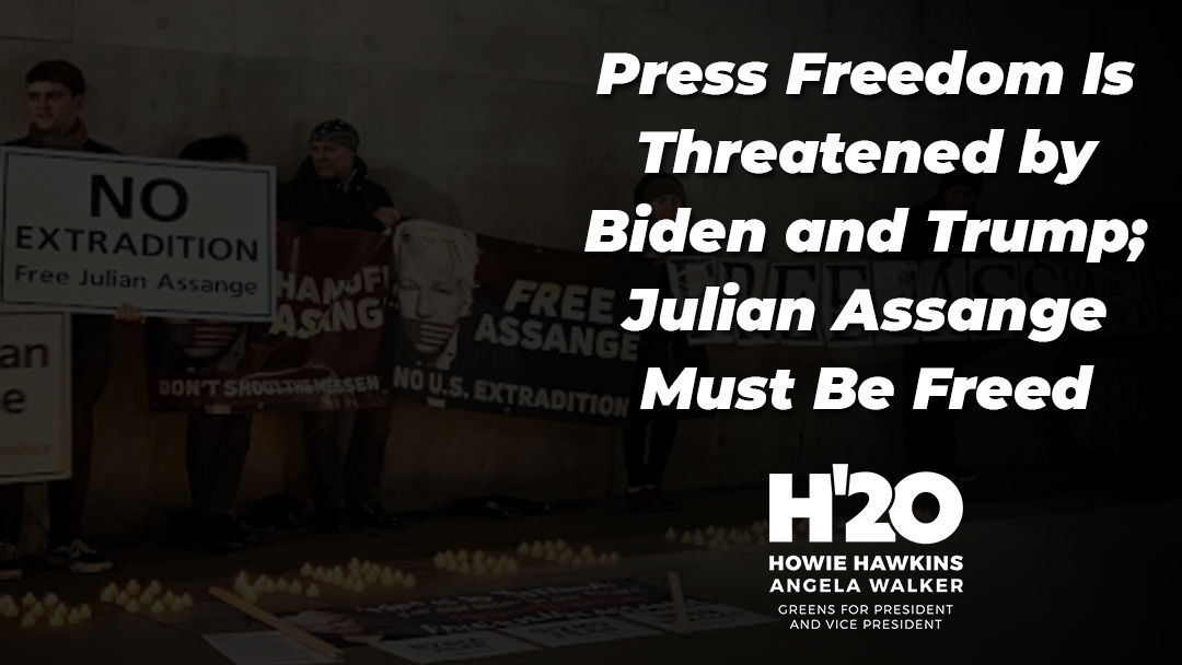 Press Freedom Is Threatened by Biden and Trump; Julian Assange Must Be Freed